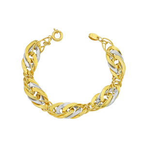 14K Gold Hollow Chain Bracelet MGSB 43