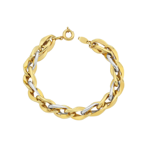 14K Gold Hollow Chain Bracelet MGSB 78