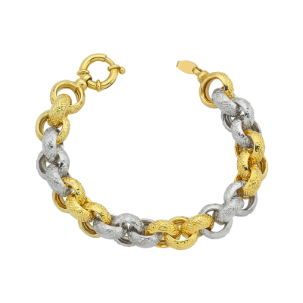 14K Gold Hollow Chain Bracelet SB 001